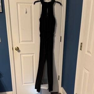 Thalia Sodi Elegant Black Sleeveless Jumpsuit